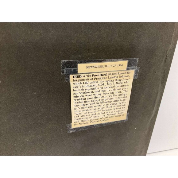 Peter Hurd "Valley Path in the Morning" Framed Signed Western Lithograph #11/250 - Picture 4 of 6